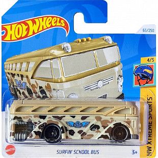 Машинка Hot Wheels Базовой коллекции Surfin School Bus 65/250 (5785 HTB99) mainline 2024