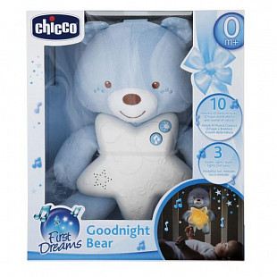 Подвеска музыкальная Chicco Медвежонок 00009156200000 blue