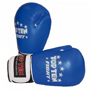 Перчатки боксерские Top Ten Fight blue 2066