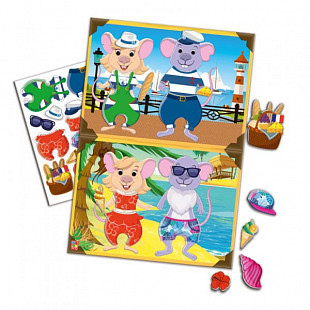 Набор для творчества Vladi Toys Мягкие наклейки VT4206-33