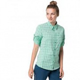 Рубашка женская Jack Wolfskin Centaura Flex Shirt W pacific green checks