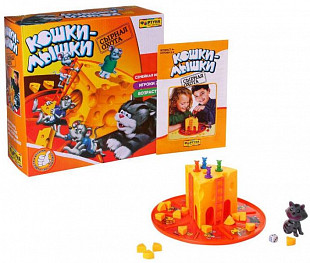 Настольная семейная игра Bondibon Кошки-мышки Сырная погоня Ф51238