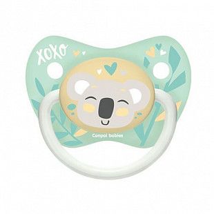 Пустышка Canpol babies Exotic Animals Силиконовая Ортодонтическая 18+ мес., 2 шт. (23/922_gre) grey