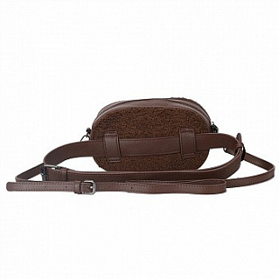 Сумка поясная Ors Oro PW-927 /7 dark brown