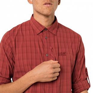 Рубашка мужская Jack Wolfskin Rays Flex Shirt M mexican pepper checks