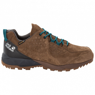 Водонепроницаемые кроссовки мужские Jack Wolfskin Cascade Hike Lt Texapore Low M dark wood / green