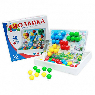 Мозаика-чемодан со схемами в коробке Рыжий Кот Мозайкин И-7495