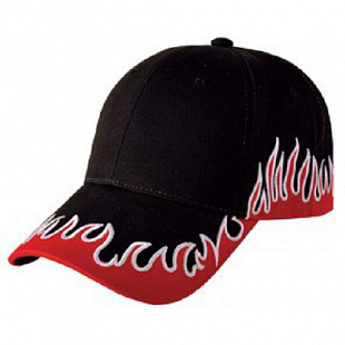 Бейсболка Flame CO40563 Black/Red