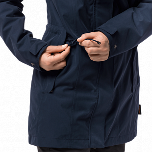 Пальто женское Jack Wolfskin Madison Avenue Coat midnight blue