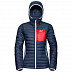 Ветрозащитная утепленная куртка женская Jack Wolfskin Routeburn Jacket W dark indigo