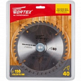Диск пильный Wortex 190х30/20/16 мм 40 зуба CSD190T40W2011