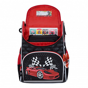 Рюкзак школьный GRIZZLY RAm-085-6 /2 black/red