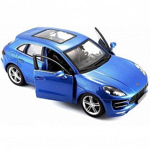 Коллекционная машина Bburago 1:24 Porsche Macan (18-21077) blue