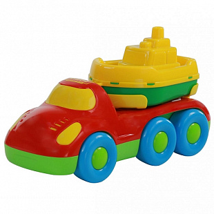 Автомобиль для перевозки кораблика Полесье Дружок 48370