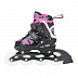 Раздвижные роликовые коньки RGX Mobilis Pink (светящиеся колеса)