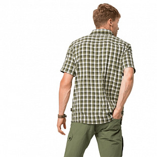 Рубашка мужская Jack Wolfskin Napo River Shirt dark moss checks