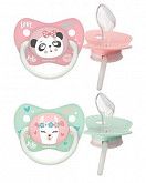 Пустышка Canpol babies Exotic Animals Силиконовая Ортодонтическая 6-18 мес., 2 шт. (23/921_pin) pink