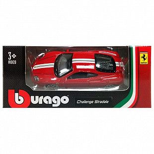 Коллекционная машина Bburago 1:64 Ferrari Challenge Stradale (18-56100) red