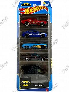 Набор машинок Hot Wheels Batman 5 шт. (1806 HLY68)