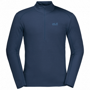 Пуловер мужский Jack Wolfskin Sky Range Halfzip M dark indigo