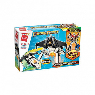 Конструктор Qman Fission Robot Робот-трансформер Боевой Самолёт 3102-5