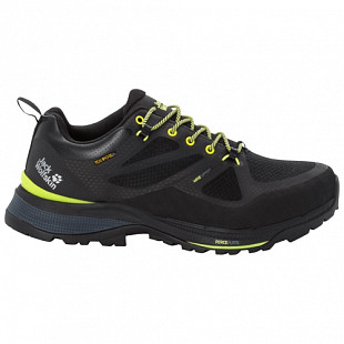 Водонепроницаемые кроссовки мужские Jack Wolfskin Force Striker Texapore Low M black / lime