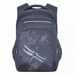 Рюкзак школьный GRIZZLY RG-161-3 /2 dark grey