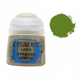 Краска для миниатюр Games Workshop Layer: Straken Green 22-55