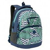 Рюкзак GRIZZLY RD-951-4 blue leafs