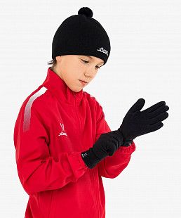 Перчатки зимние Jogel ESSENTIAL Fleece Gloves AW21 black