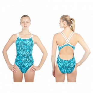 Купальник спортивный женский Mad Wave Louvre blue