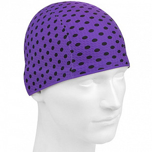 Шапочка для бассейна (плавания) женская Mad Wave Print Bubble purple