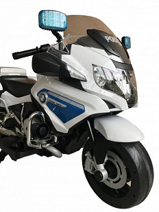 Электромобиль-каталка Chi Lok bo BMW R-1200 white/blue