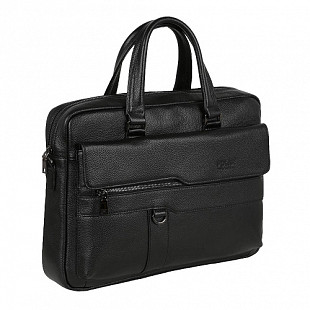 Мужская кожаная сумка Polar 0905 black
