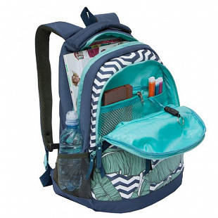 Рюкзак GRIZZLY RD-951-4 blue leafs