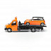 Модель автомобиля Bburago Street Fire Эвакуатор и Альфа Ромео Мито 18-31400 black/orange