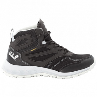 Водонепроницаемые кроссовки женские Jack Wolfskin Woodland Texapore Mid W black / light grey