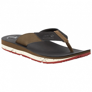 Вьетнамки мужские Jack Wolfskin Beachster Lt M espresso / rocky brown
