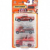 Набор машинок Matchbox Fire Rescue 3 шт. (C3713 HLC03)