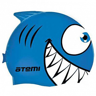 Шапочка для плавания детская Atemi Рыбка FC205 light blue