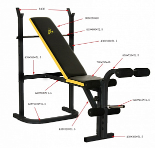 Многофункциональная силовая скамья DFC D003
