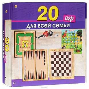 Игры для всей семьи Рыжий Кот 20 игр в 1 ИН-0136