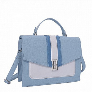 Сумка городская Ors Oro CS-0005 /3 light blue/white/blue