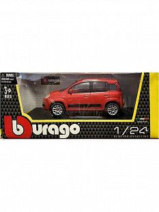 Машинка Bburago 1:24 Fiat Nuova Panda (18-22123) red