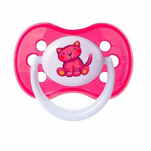 Пустышка Canpol babies Силиконовая Cимметричная Milky 0-6 мес 22/541 Pink