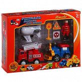 Набор Shenzhen Toys машин (самолет, пожарная машина, паровоз) 558A2
