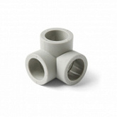 Тройник ПП Pro Aqua PP-R двухплоскостной 20 grey PA17308PG