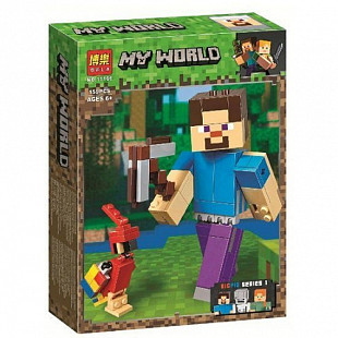 Конструктор Bela Minecraft Стив с Попугаем 11166