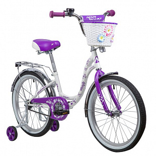 Велосипед Novatrack Butterfly 20" (2019) White/Violet 207BUTTERFLY.WVL9