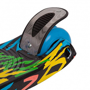 Самокат-кикборд Novatrack RainBow Подростковый Neon Цветной дизайн 120RAINBOW.GBL8